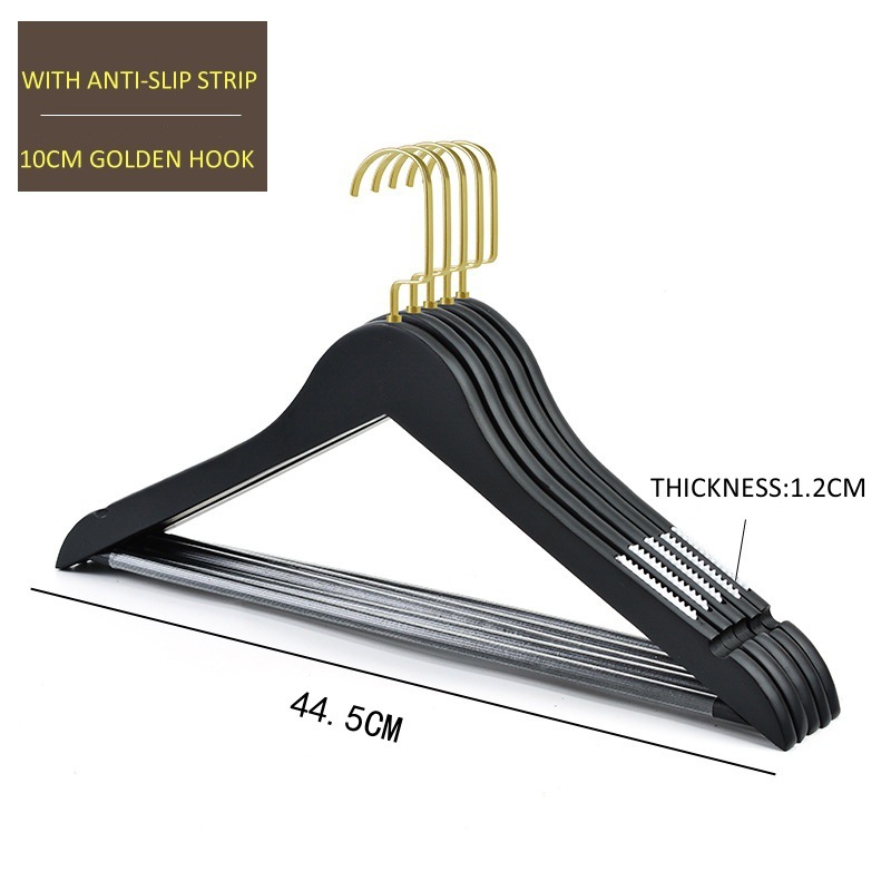 미끄럼 방지 스트립이 있는 검정색 1.2cm 두께의 모조 금 플랫 후크