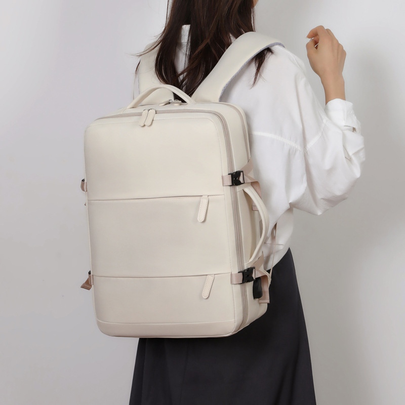 Mochila de viaje de damas de gran capacidad de separación seca y húmeda bolsa de equipaje expansión mochila de ocio mochila de hombre bolsa de computadora