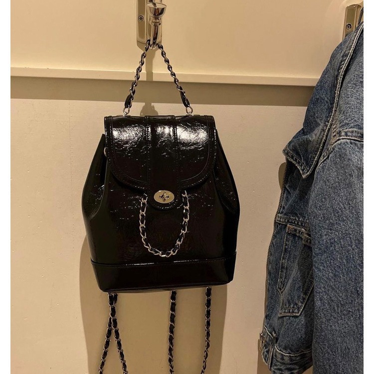 Korean Style Niche Women's Bag PU Mini Chanel Chain Popular Among Instagram Bloggers, Designers, And Students Oil_voghion.com