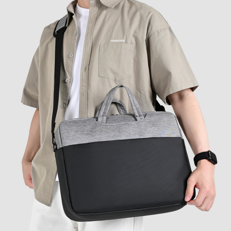 Cross-Border 15.6inch Portable Laptop Bag, Men's Business Briefcase, Multi-Functional Commuter Shoulder Crossbody Bag