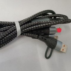 ナイロン編組ケーブル 1 対 3 データケーブル超高速充電ユニバーサル太字スリーインワン携帯電話充電ケーブル 1 対 1