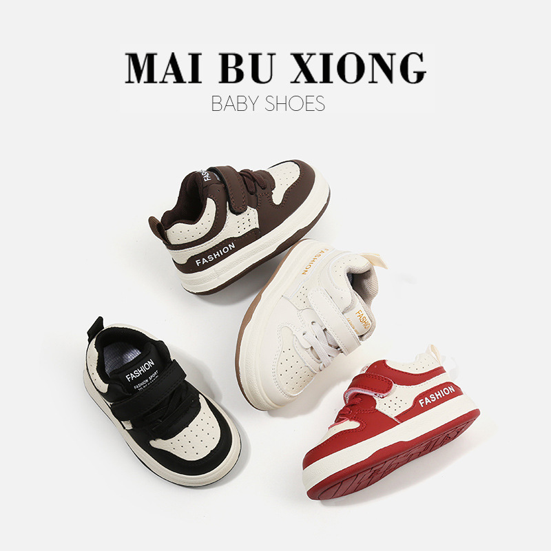 Micrófono oso zapatos de bebé de los niños zapatos blancos zapatillas casuales bebé niño zapatos de primavera y otoño niños y niñas zapatos