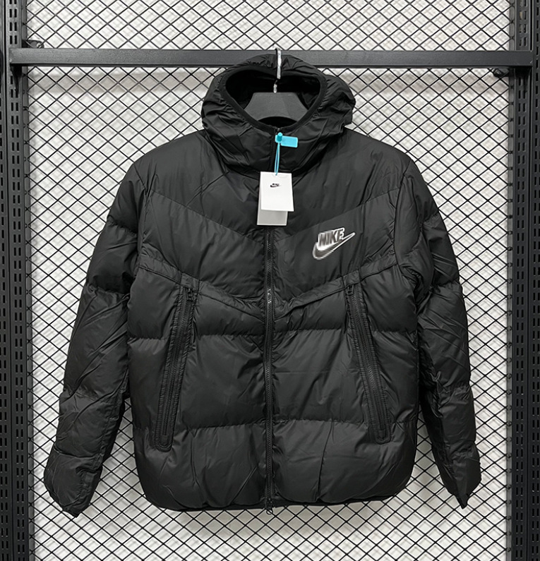 Invierno NK bordado chaqueta fluorescente de béisbol de algodón París grueso chaqueta de algodón con capuchón de fútbol abrigo cálido