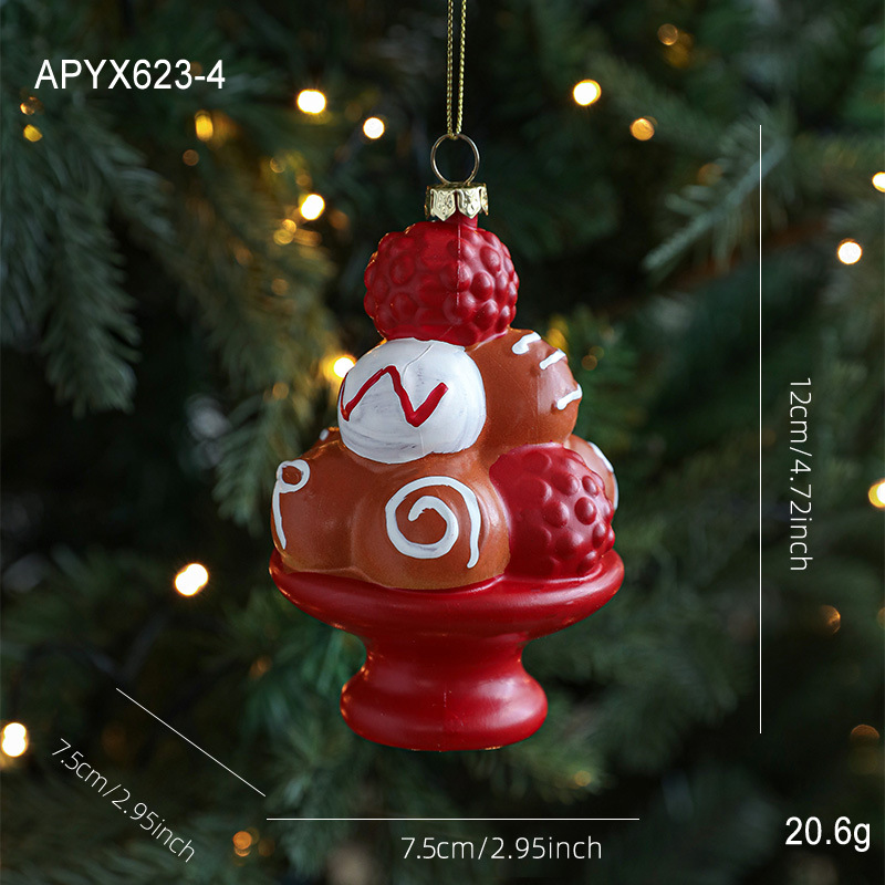 Nuevo pan de jengibre de plástico colgante hombre colgante colgante árbol de Navidad decoración colgante artículos de decoración atmósfera artículos de diseño en stock