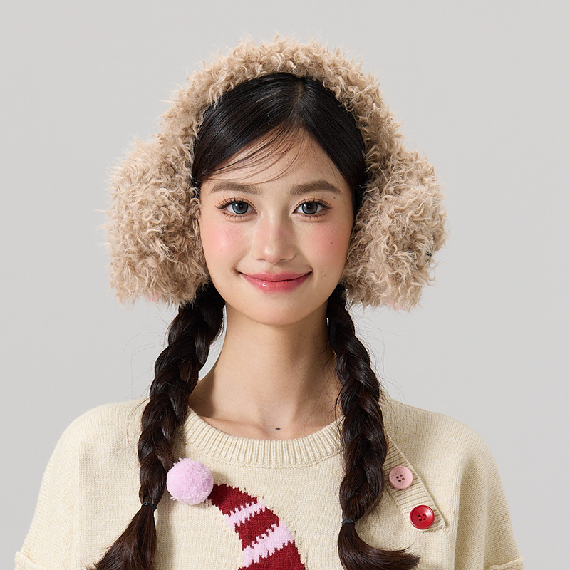 保暖耳罩大鼻子狗卡通可爱女秋冬毛绒耳捂防寒防风可折叠加宽耳包|undefined
