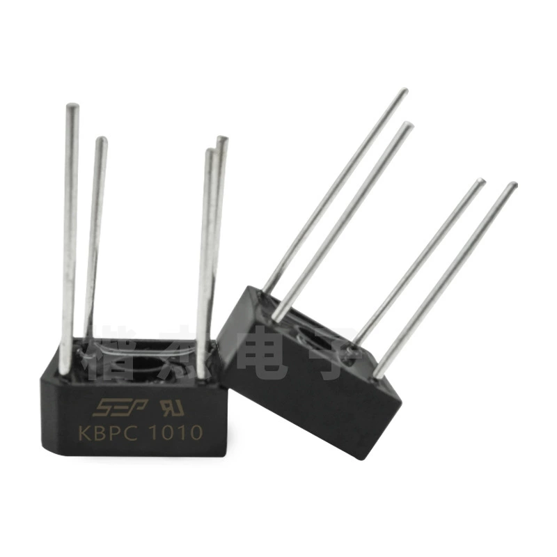 Однофазный выпрямительный мост KBPC1010 BR1010 полный 10A 1000V пластиковая герметизация круглые выводы квадратный мост