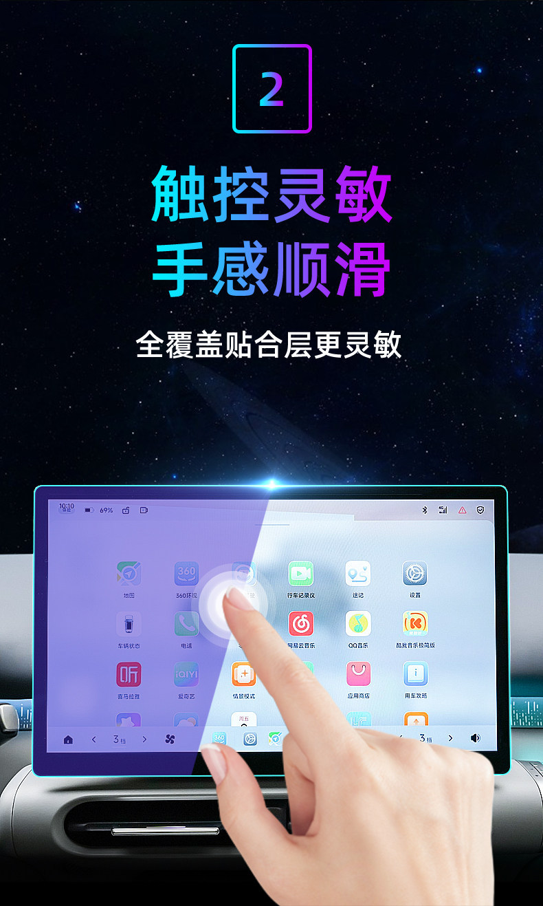 Suitable for 26 Models of Leapmotor A10 Central Control Tempered Film, Car Navigation Screen Film, Display Screen Protective Film, Dashboard