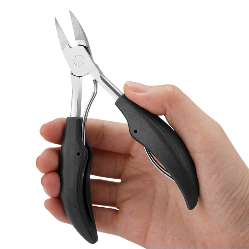 [Genuine goods] Strong Man nail clippers stainless steel nail clippers large flat mouth household nail clippers manicure tools wholesale
