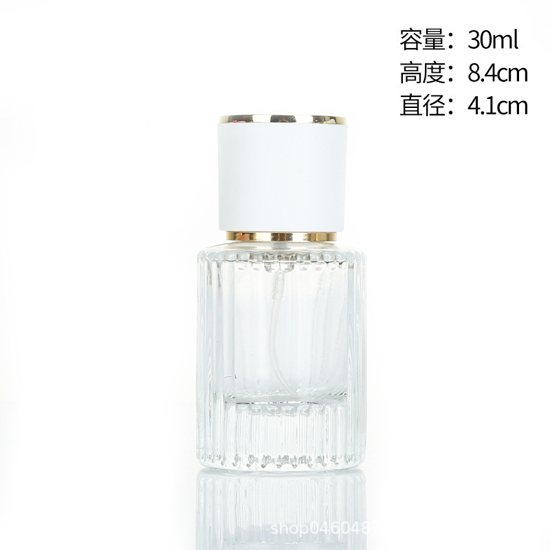 旅行ポータブル詰め替えボトル化粧品 30 ミリリットルサンプルボトルグラデーションカラー香水ボトル透明プレススプレーガラスボトル|undefined