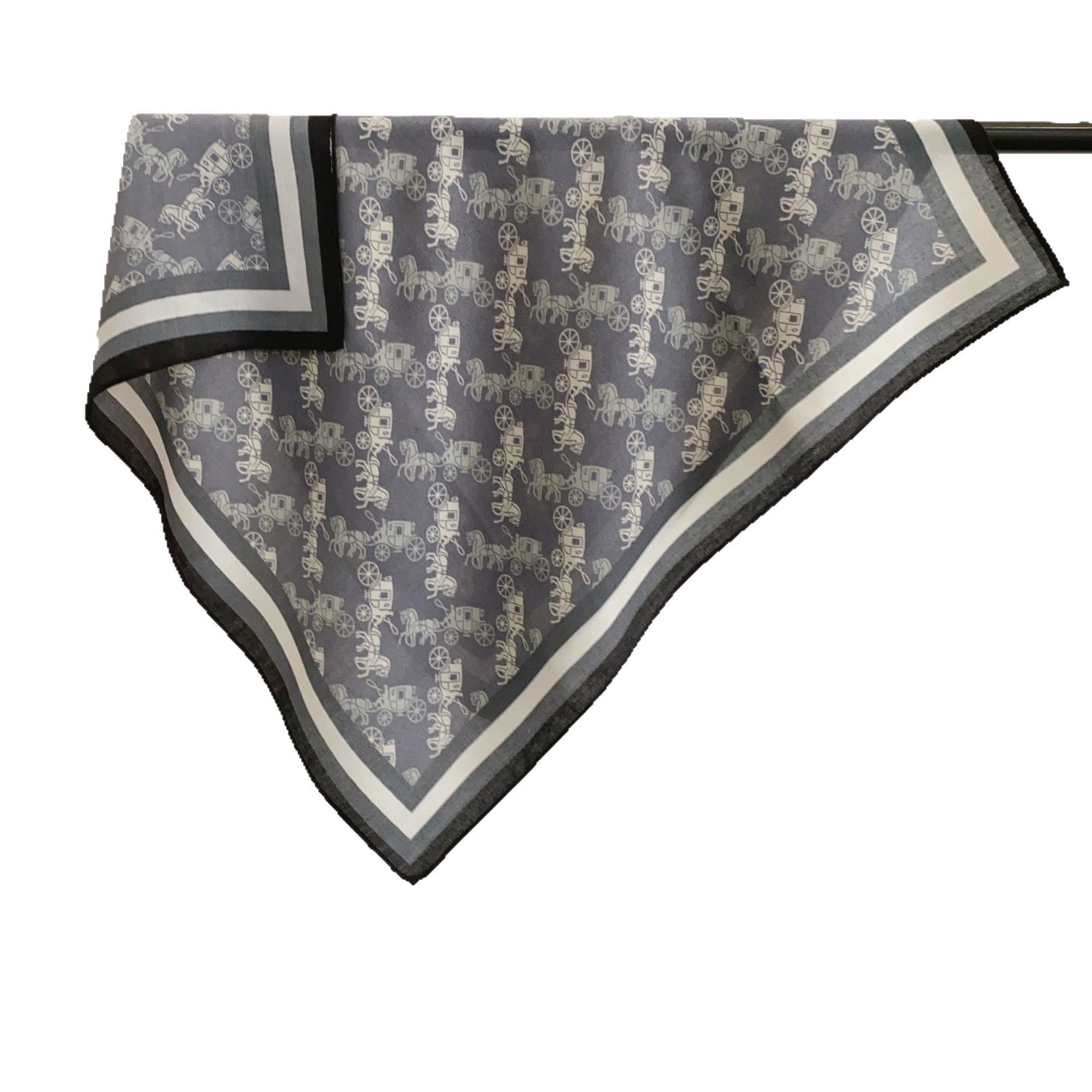 Nueva impresión de carroza azul Morandi 68 herringbone toallas cuadradas texturas de seda de alta calidad toallas de seda damas