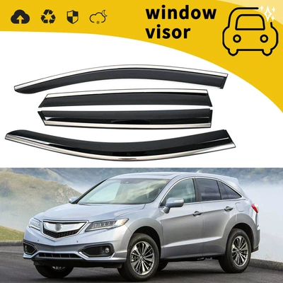 TLX car door rain shield – Rain shield - 15-rdxplastic-with-bright-strip-adhesive-4