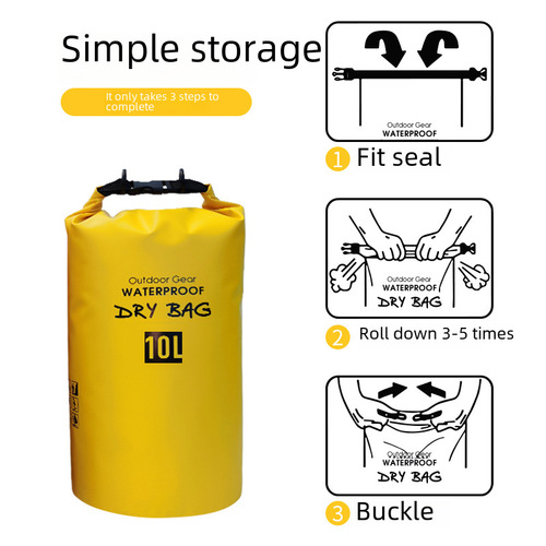 Outdoor PVC Waterproof Bucket Bag Diving and Rafting Waterproof Storage Bag Swimming and Rafting Waterproof Bag