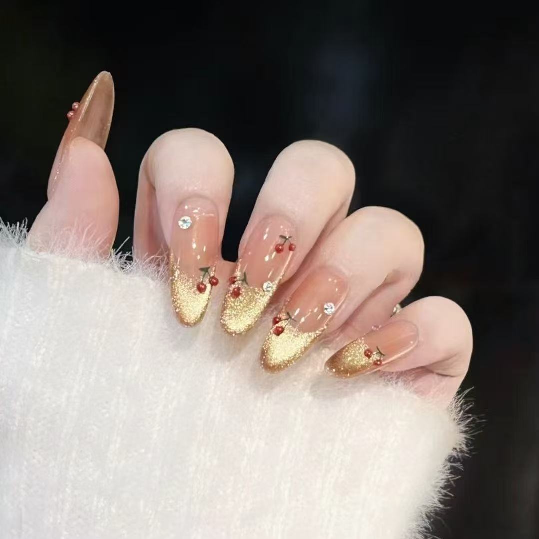 [Cereza dorada] Arte de uñas súper ojos de gato blanco