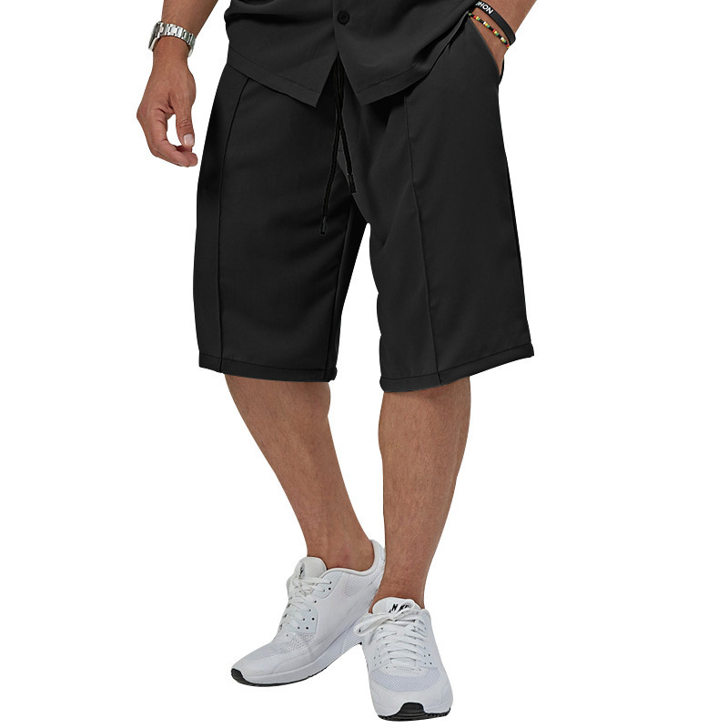 Men's Solid Color Shorts Sets Men's Clothing display picture 11