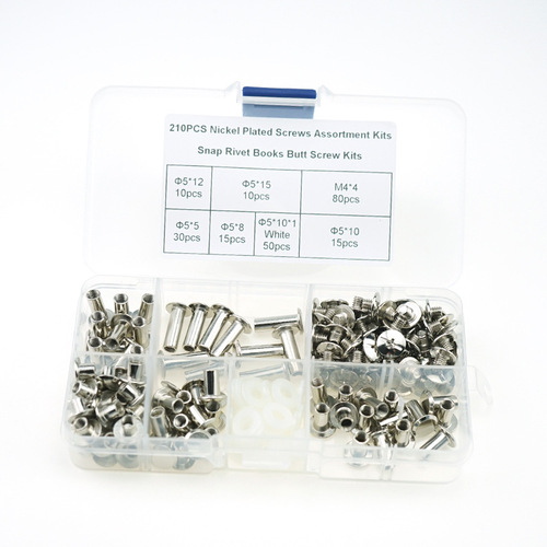 Ledger screws electroplated rivets album docking recipe nail box set