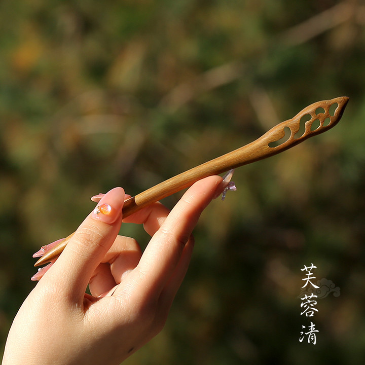 Xiangyun horquilla estilo antiguo simple diario de alto grado updo horquilla de madera nuevo estilo chino accesorios para el cabello palillos de ébano al por mayor