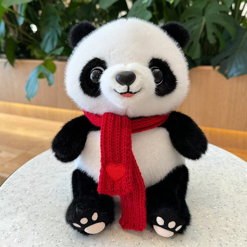 Panda lindo muñeca niño muñeca de regalo tesoro nacional panda gigante imitación panda gigante juguetes de peluche