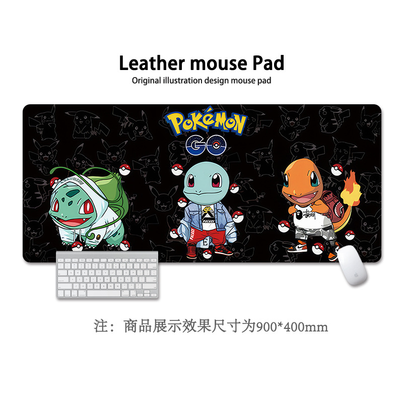 Pikachu almohadilla de ratón super grande Pokémon animación encantadora niñas y niñas animación cuadrada computadora teclado almohadilla de escritorio