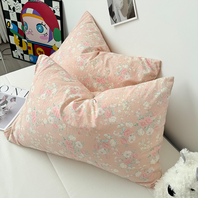 単品/シンプルなカラフルな小さな水玉模様の雲のようなニット二重糸の交換用シングル枕カバー 48*74 コアなし|undefined