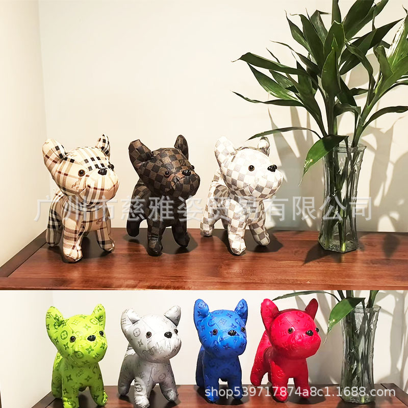 Factory Custom-Made French Bulldog Puppy Plush Toy Window Display Living Room Ornament Doll Promotional Gift Car Accessory Mini