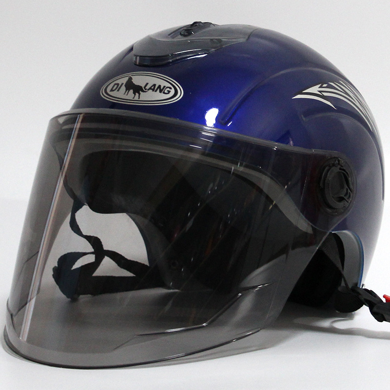 328 여름 헬멧 롱 렌즈-블루 (보호 모자)