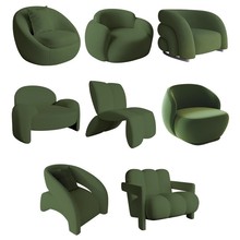 跨境北欧简约单人沙发客厅阳台卧室懒人沙发酒店办公轻奢沙发椅子