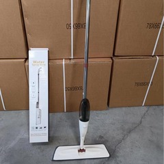 Cross-border same item spray water mop with detachable cloth head, stainless steel, wash-free lazy floor mop, one-piece dropshipping