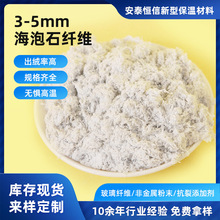 厂家3-5mm海泡石纤维防火材料专用刹车片用海泡石无石棉矿物纤维
