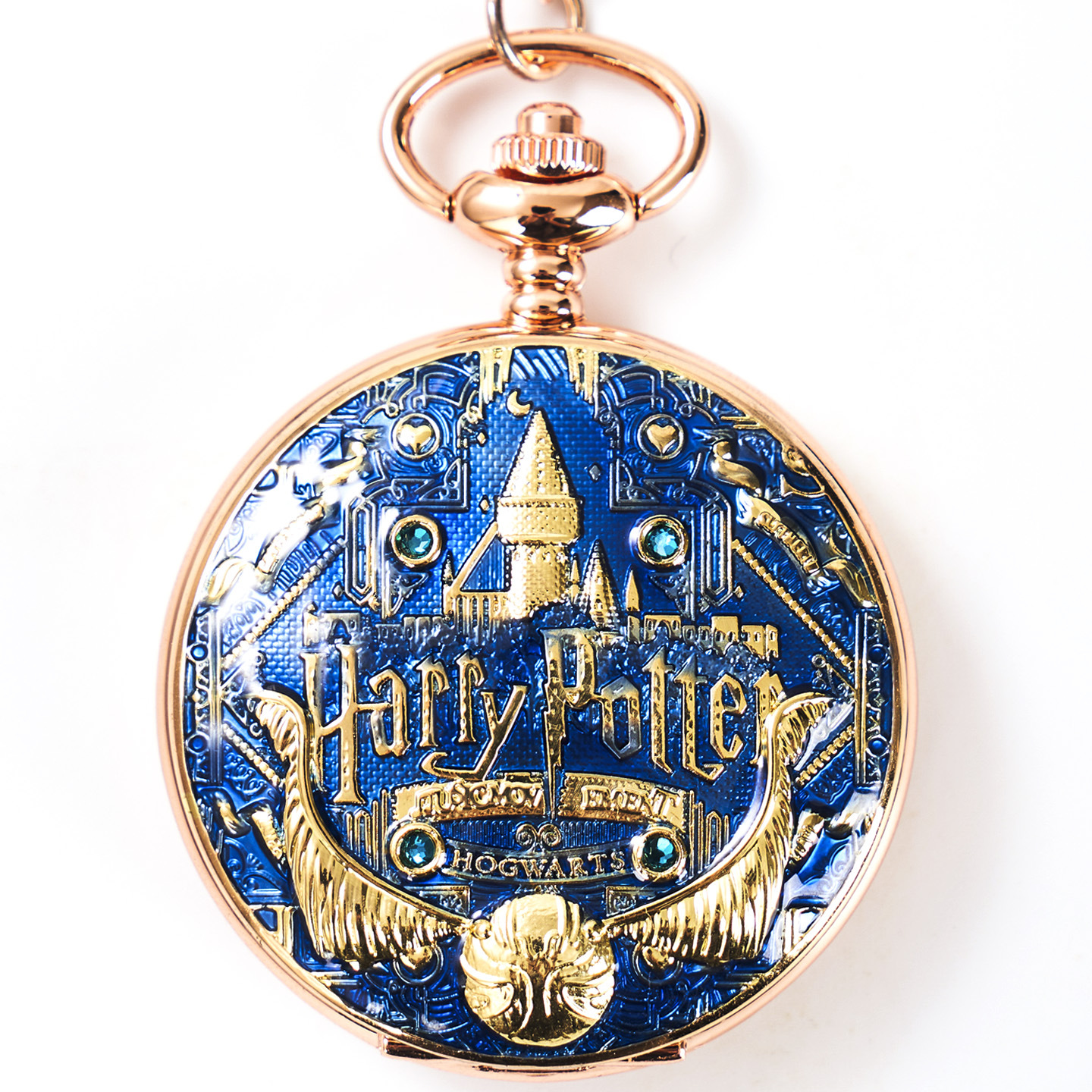 Harry Potter Golden Snitch Overseas Hot Selling Pocket Watch Retro Flip Necklace Quartz Hanging Watch Scenic Spot Souvenir