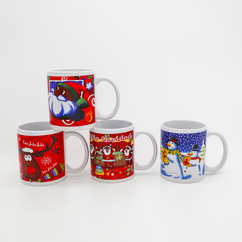 12OZ flor asada taza de cerámica recta taza de cerámica taza de agua creativa taza de leche taza de café al por mayor