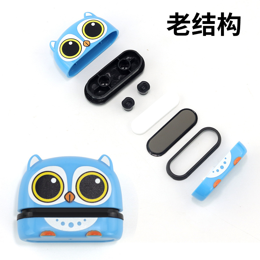 Sello infantil de dibujos animados con tinta fotosensible, diseño de animales, ideal para ropa o material escolar, venta al por mayor