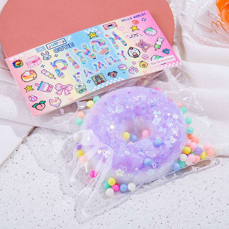 컬러풀한 도넛 [화이트]