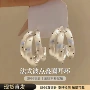 夏季独特漂亮波点耳钉