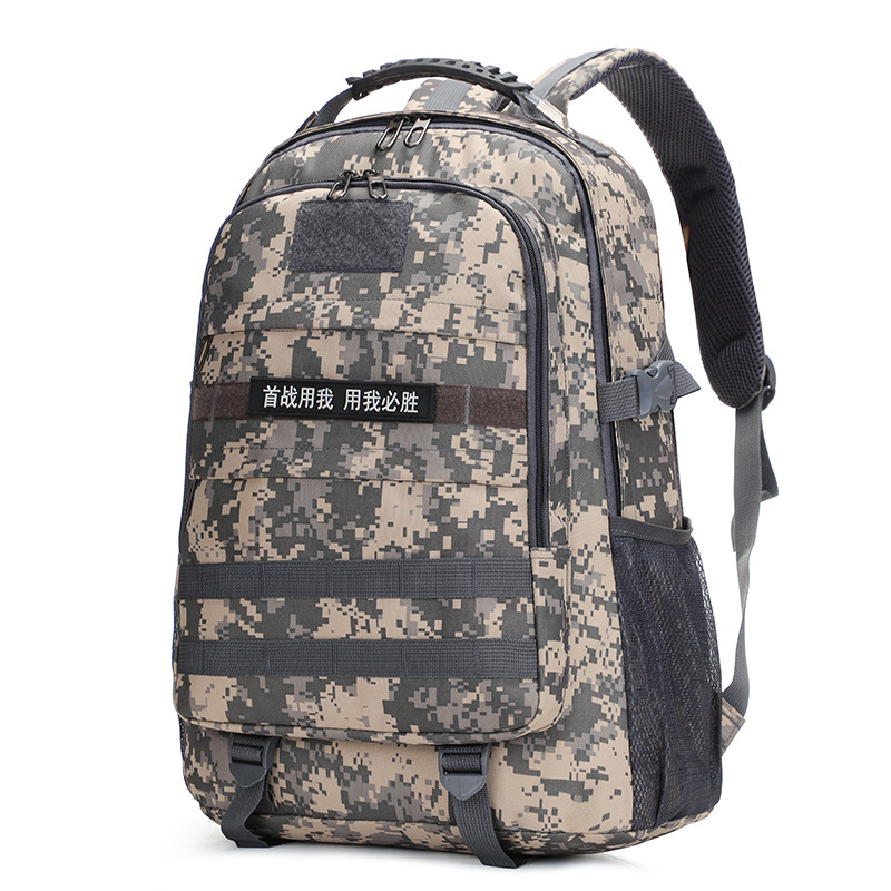Camouflage Backpack Oxford Cloth Outdoor Camouflage Hiking Bag Travel Camping Backpack Middle School Student Schoolbag