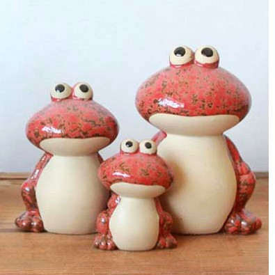 陶磁器の窯の釉薬のカエルの工芸品の家のカエルの工芸品の置物のホテルの客間の装飾の飾り物の1631