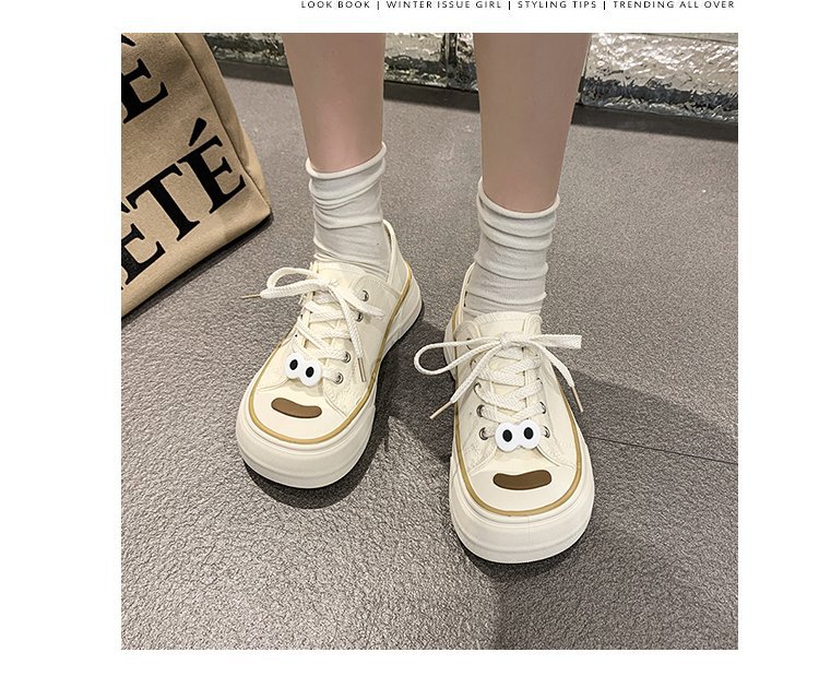 Flat Canvas Shoes Women's Shoes 2024 Summer Puppy Pattern Foot Two and A Half Drag Soft Bottom Cute Cartoon Shoes._voghion.com