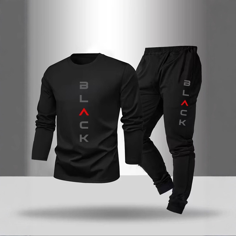 Cross-Border Men's Clothing Men's Suits Summer Clothes 2025 New Outdoor Sports and Leisure Breathable Two-Piece Set Independent Station Hot Sale