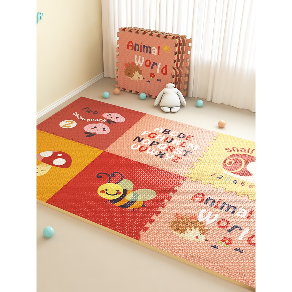 Children's Baby Climbing Mat Stitching Thickened Household Baby's Formaldehyde-Free Living Room Climbing Mat Children's Foam Floor Mat