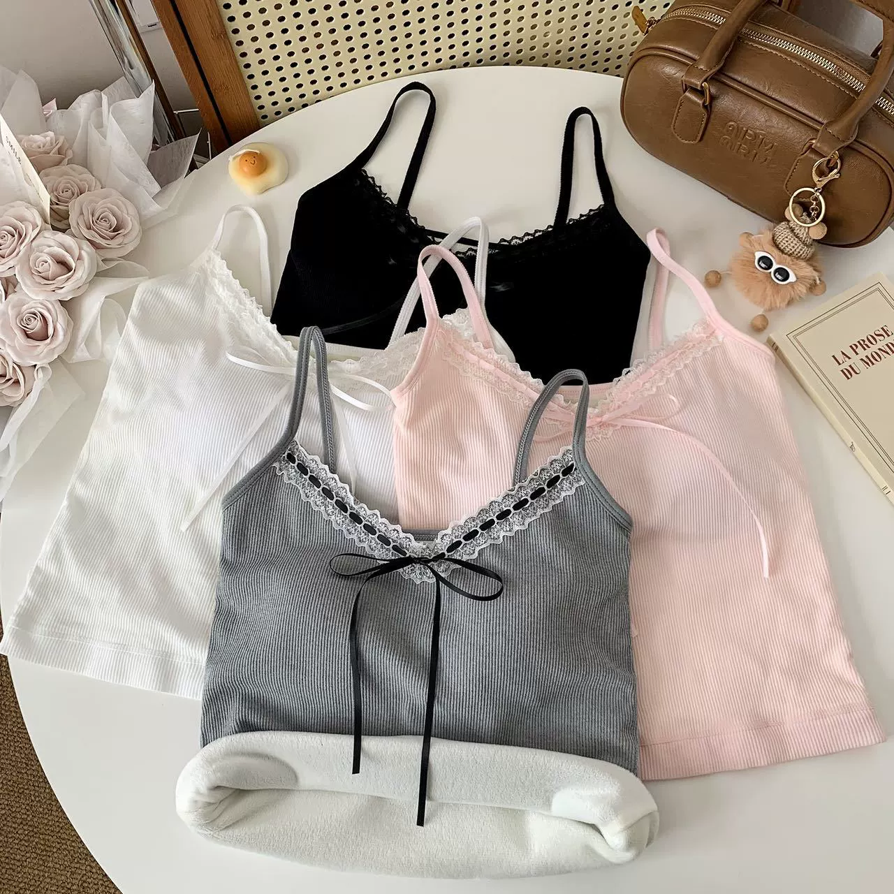 Осенний и зимний сексуальный кружевной бархат утолщенный теплый жилет с нагрудным ковриком