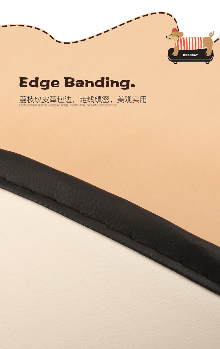 Dachshund Anti-Kick Mat Cartoon Car Seat Back Anti-Kick Mat Car Anti-Stain Mat Anti-Dirt Mat with Storage Bag for Car Interior