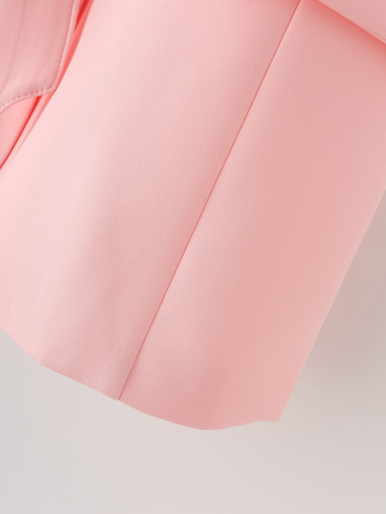 Women's Clothing solid color bow tie cuffs pleated suit jacket casual trousers suit _mkmklike.com