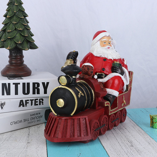 Santa Claus resin ornaments Christmas tree light string Christmas train gingerbread snowman resin crafts Christmas gifts