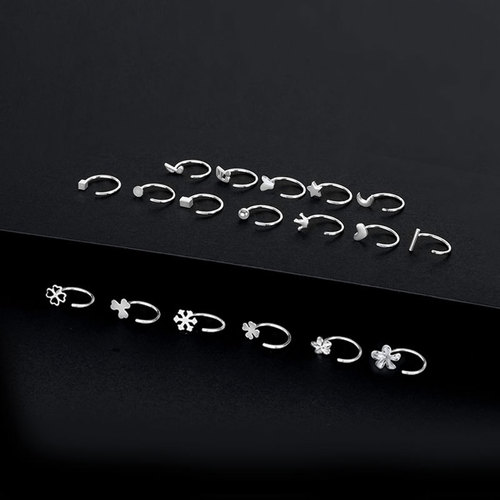 Under the Banyan Tree S999 sterling silver earrings, simple pure silver earrings, elegant silver earrings, new fashionable ear piercing, compact jewelry