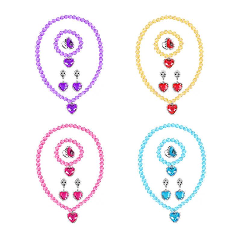 Frozen princesa collar decorativo pulsera anillo Pendientes traje niños etapa Accesorios