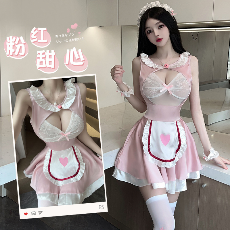 Sexy lingerie Feminine sense maid uniform maid set seductive pajamas bed hot flirtation 2757