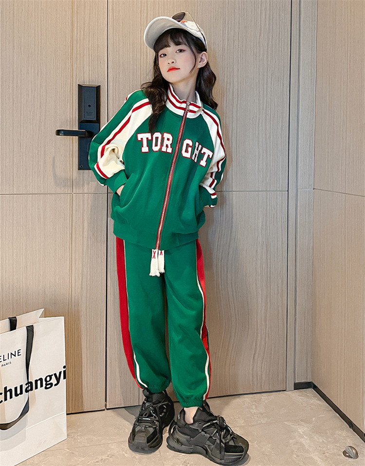 Girls' Set 2022 New Internet Popular Children's Baseball Suit Fashionable Spring and Autumn Style Explosive_voghion.com