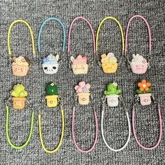 新しい樹脂ペンダントバックパックピギーベアミニミニチュアモデルかわいいクロスボディバッグ人形アクセサリーペンダント