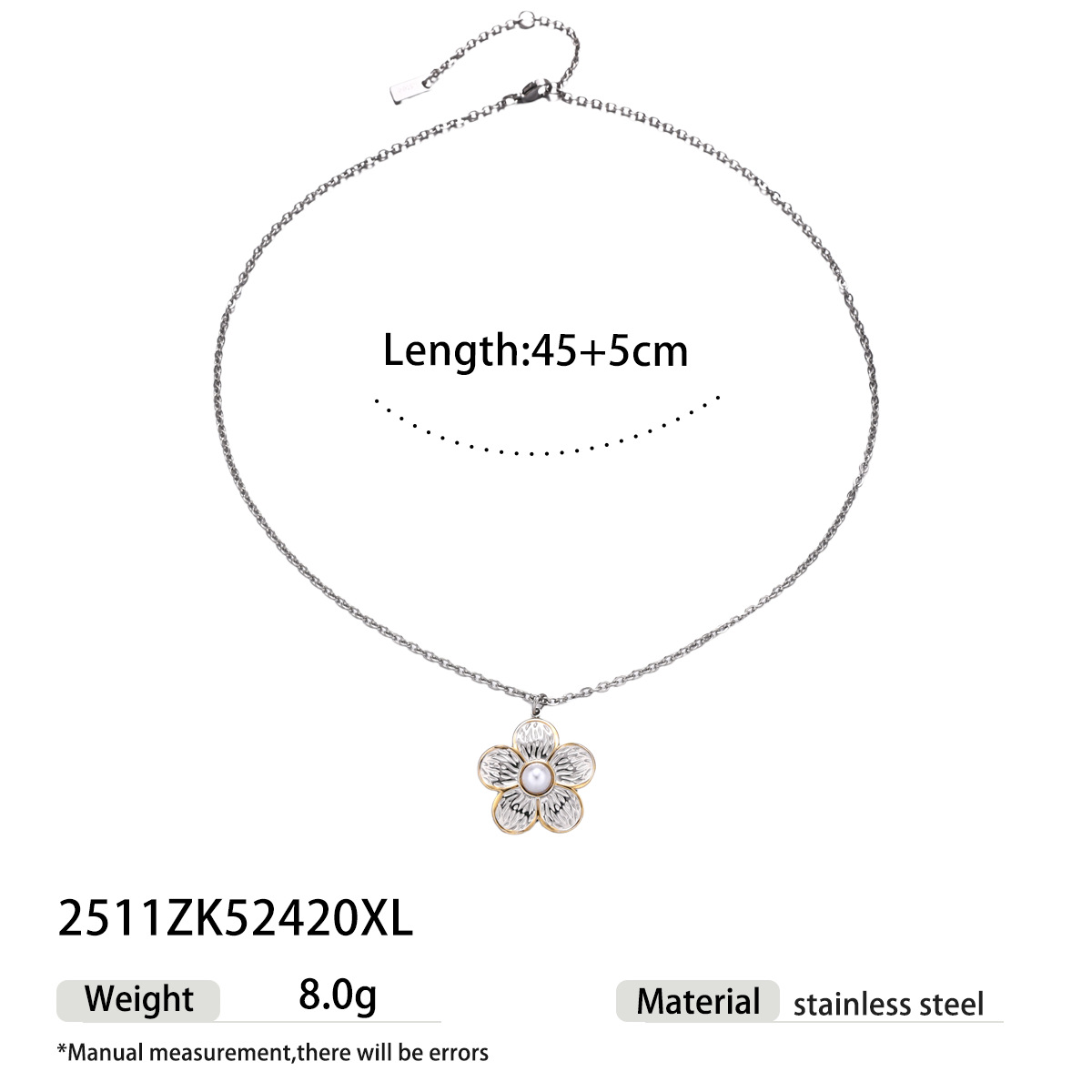 Collar de acero inoxidable de lujo ligero y nicho, collar de acero inoxidable de titanio de venta caliente transfronteriza no desvanecerse