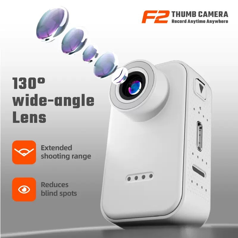 New Outdoor Sports Cycling Thumb Camera, Neck-Mounted Anti-Shake Recording Pet Video Camera