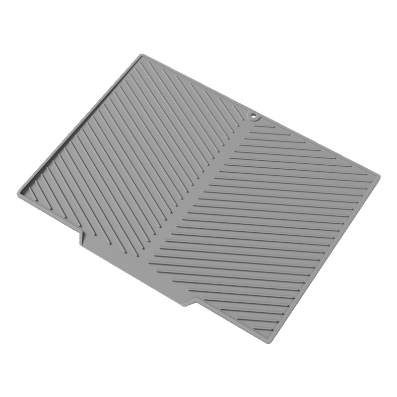 Venta caliente transfronteriza almohadilla de drenaje de pendiente de silicona plato de desvío grande almohadilla de secado embudo almohadilla de drenaje barra posavasos
